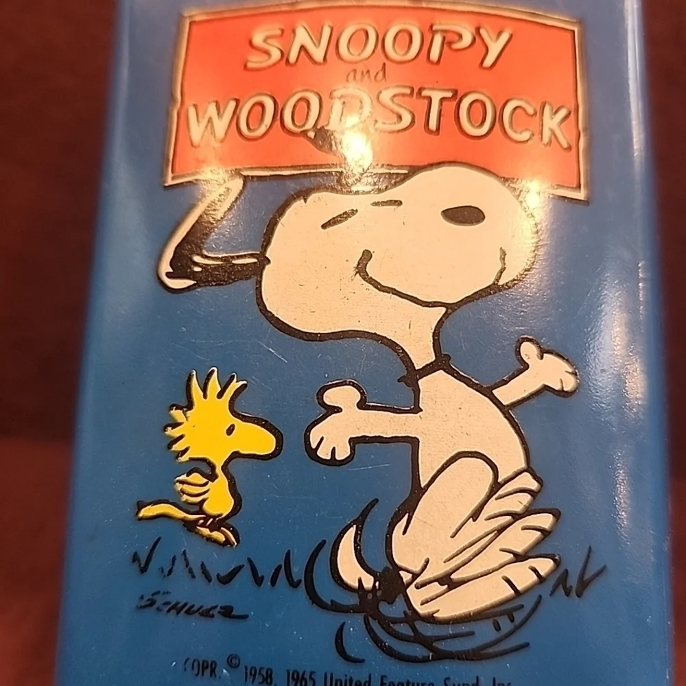 Vintage 1965 Peanuts Snoopy and Woodstock Thermos